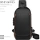 thumbnail image 5 of Mochila Riñonera Shendy Vendy Cruzada Mariconera Antirrobo Tipo Piel Con Entrada Usb, 5 of 6