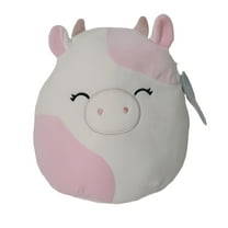 Squishmallows 10" Caedyn the Pink Cow (Sleepy) Soft Toy Farm Squad Plush