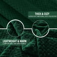 thumbnail image 4 of Exclusivo Mezcla Waffle Textured Extra Large Fleece Blanket, Super Soft and Warm Throw Blanket for Couch, Sofa and Bed (Forest Green, 50"x70")-Cozy, Fuzzy and Lightweight, 4 of 7