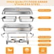 thumbnail image 2 of 2 - pack 8 qt chafing dish set para buffet: chafers y buffet warmers, 2 of 6