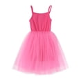 thumbnail image 5 of Toddler Girls Princess Dress Suspender Off-the-Shoulder Summer Thin Mesh Skirt 2-8Y, 5 of 10