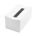 thumbnail image 1 of Kitchen Tissue Box Cover Napkin Holder for Paper Towels Box for Napkins Tissue Dispenser Wall Mounted Container for Wipes White, 1 of 5