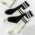 thumbnail image 6 of Kids Child Cotton Stripes Sport Soccer Team Socks Uniform Tube Cute Knee High Stocking for Boys Girls, 6 of 6