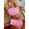 thumbnail image 3 of Maillots de Bain Bandeau 2 Pièces Taille Haute pour Femmes, 3 of 6