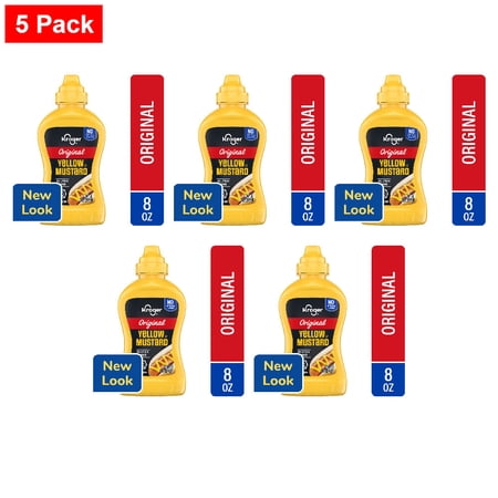 Kroger Yellow Mustard 8 oz - 5 Pack