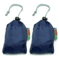 thumbnail image 3 of EcoJeannie® 2 Pack Super Strong Ripstop Nylon Foldable Reusable Bag Grocery Shopping Tote Bag with built-in Pouch (Navy & Navy), 3 of 3