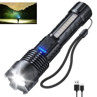 Solaray FLA-ZX1-KIT ZX-1 Rechargeable LED Tactical Flashlight Kit