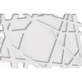 thumbnail image 1 of Ekena Millwork CMP22X14NO 14.62 x 22 in. Rectangle Novo Architectural Grade PVC Contemporain Médaillon de Plafond, 1 of 1