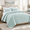 Aqua Blue-King, variant on Aqua Blue King Size Lightweight Summer Quilt Set with Cloud Pattern, 3 Pieces