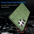 thumbnail image 5 of Feishell for Samsung Galaxy S25 Ultra Case, Heavy Duty Drop Protection Non-slip Texture Armor Anti-Fingerprint Shockproof Anti-Scratch Silicone Slim Cute Phone Case for Samsung Galaxy S25 Ultra,Green, 5 of 7