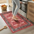 thumbnail image 3 of Ultrug Vintage Rugs Soft Accent Area Rug for Bedroom Living Room Home Decor Boho Carpet,2'x3',Red, 3 of 7