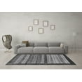 thumbnail image 3 of Ahgly Company Indoor Rectangle Abstract Gray Modern Area Rugs, 7' x 10', 3 of 4