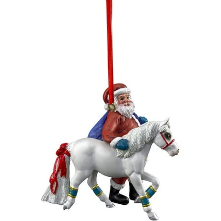 Dream Toys Christmas 2019 Breyer Horses - 2019 Holiday Ornament - Santa with Pony for Christmas - 700652 ()