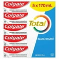 thumbnail image 3 of Colgate Total Whitening Toothpaste, 5 x 170 mL (Pack of 8), 3 of 3