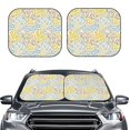 thumbnail image 6 of Lsque Boho 2 PCS Windshield Sun Shade | CarFoldable Window Covers | Car Accessories Reflect UV for Universal Cars SUV Truck | Large, 6 of 7