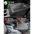 thumbnail image 2 of KBH Center Console Armrest Cover Fit for Ford F250 F350 F450 2011-2016 Super Duty Accessories, Leather Comfort Armrest Pad Console Lid Cushion Protector, Black, 2 of 7