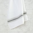 thumbnail image 5 of Aston & Arden Turkish Cotton Hand Towels (4-Pack, Thick 600 GSM, 18x32 in., Ultra Soft and Plush, White with Green Ombre Striped Border, 5 of 7