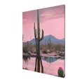 SHUISHANHUACactus desert landscape ramed canvas printed wall art set