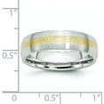 thumbnail image 6 of Avariah Diamonds Chisel Cobalt 14k Gold Inlay Satin 6.2mm Band - Ring Size 11.0, 6 of 8