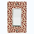thumbnail image 1 of Metal Light Switch Wall Plate Outlet Cover (Coffee Beans Pattern Beige Cream - Single Rocker), 1 of 2