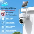 thumbnail image 4 of 4G LTE Cellular Solar Security Camera, No WiFi Solar Powered Security Camera Outdoor, 360° Live View, 2K Color Night Vision, PIR Motion Detection, 2 Way Talk, Built in SIM Card, 4 of 10