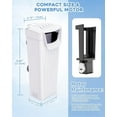 thumbnail image 3 of Moonorange Aquarium Power Filter(3.5W), Turtle Tank Filter, Silent Low-Water Filter for Small Fish Tank, Reptile Tank Up to 15Gallon, with 4pcs Cartridges.(White), 3 of 7