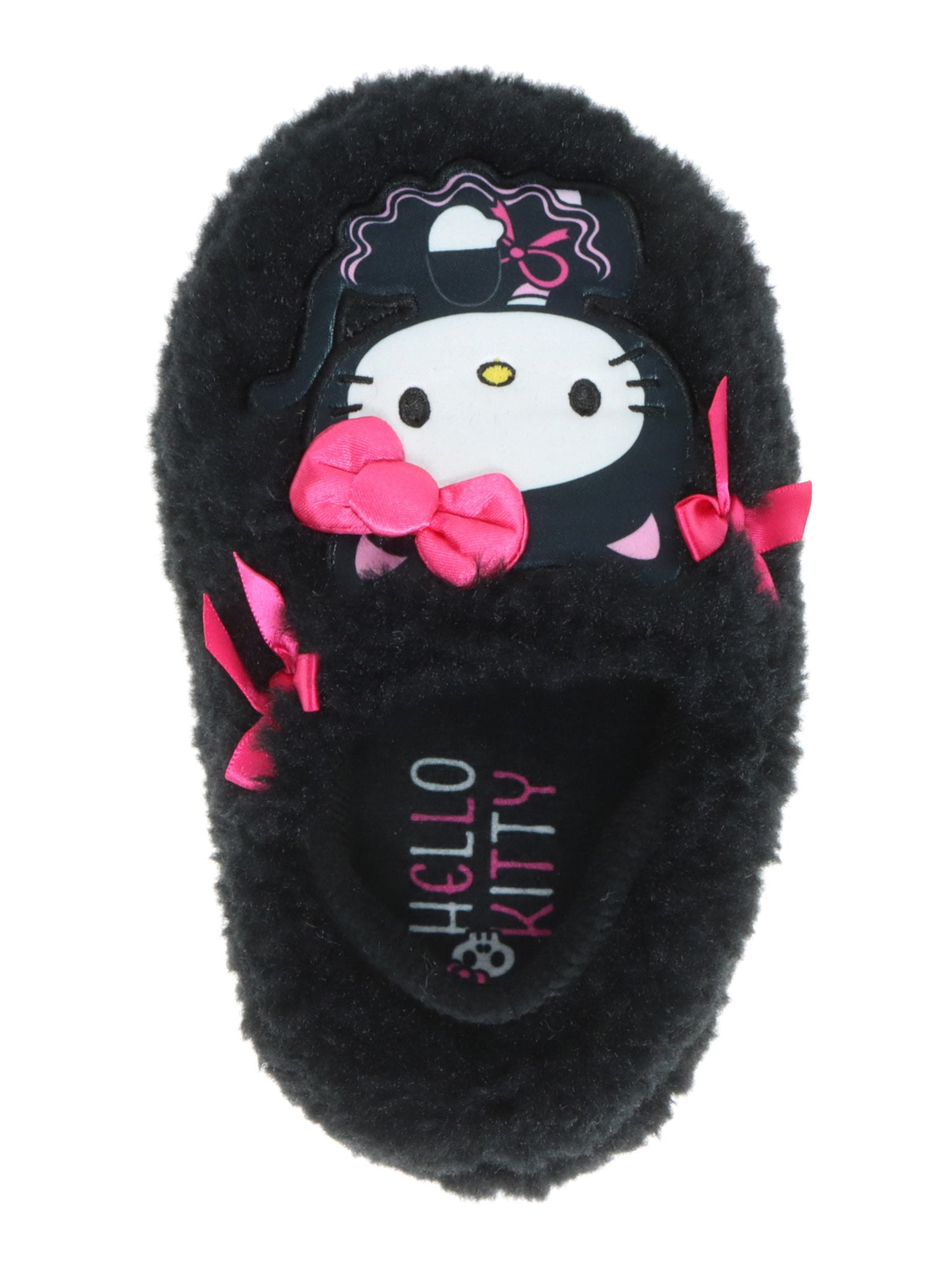 Hello Kitty Plush Fuzzy Halloween Slippers for Girls Women, Kid