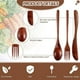 thumbnail image 4 of Juego de Cubiertos de Cuchillo de Tenedor de Cuchara de Madera de 30 Piezas, Juego de Utensilios de Cena de Madera, Juego de Cubiertos de Vajilla de Cocina de Madera, 4 of 5