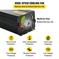 thumbnail image 6 of VEVOR Power Inverter 5000W Modified Sine Wave Inverter DC12V to AC120V Car Converter with USB Port LCD Display Remote Controller LED Indicator AC Outlets Inverter for Car RV Truck Boat Travel Camping, 6 of 9