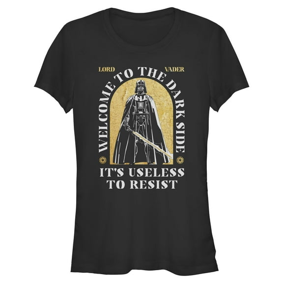 Juniors Star Wars Welcome Lord Vader T Shirt