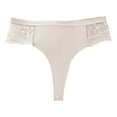 thumbnail image 4 of Bigersell Training Underwear Clearance Women's Cotton Underwear Seamless Panty Style P-1447 Polyester Cheeky Panties Cotton Thong Underwear Ladies Briefs High Waist Women's Bikini Panties White M, 4 of 5