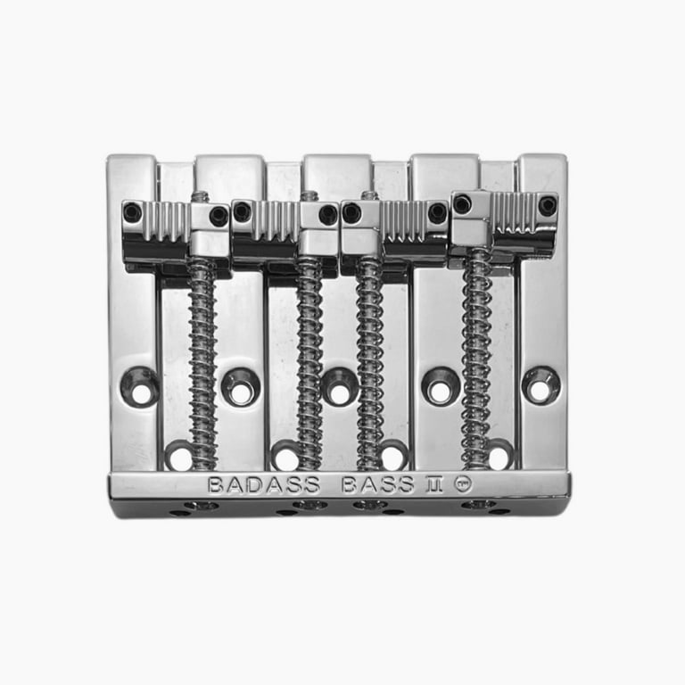 Leo Quan Badass II 4-String Bass Bridge, Grooved Saddles Leo Quan Badass II 4-String Bass Bridge, Grooved Saddles