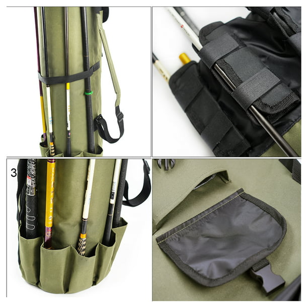 Amdohai Fishing Rod Tackle Bag Large Capacity Fishing Pole Storage Bags