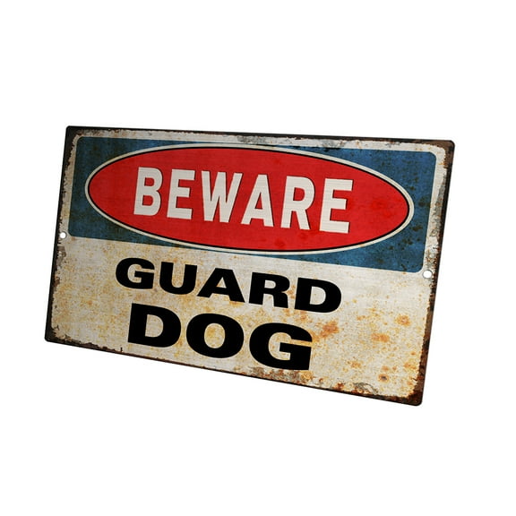 KuzmarK Yard Lawn Fence Sign - Beware Guard Dog