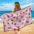 thumbnail image 6 of XYZCANDO Strawberry Delight Sweatproof Car Seat Towel Cover for Camping Beach Gym, Comfortable Non-Slip Car Seat Cover Towel, 6 of 11