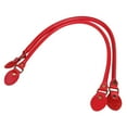 thumbnail image 1 of 2 piezas de asas de cuero para bolso, correa para bolso, accesorios para reparación de bricolaje rojo, 1 of 8