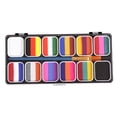 thumbnail image 3 of Abbracc 2 Pack Face Body Paint Cosmetic Stage Theatre Palette Party Facepaint Paints, 3 of 6