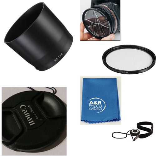 ET74B Lens Hood For Canon EF 70300mm IS USM II + Filter + 67mm Cap