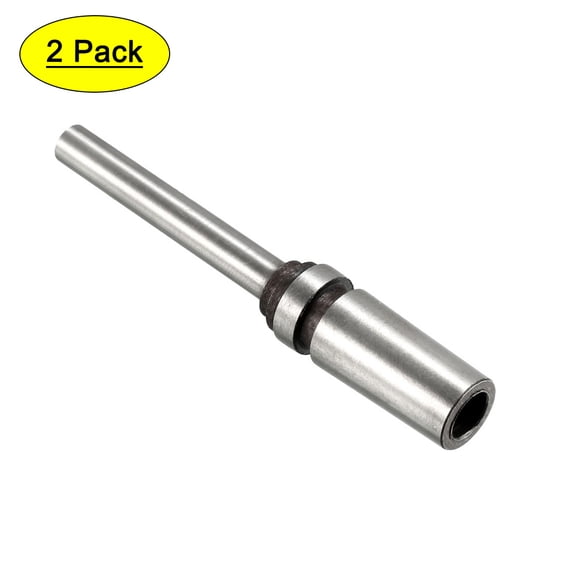 Unique Bargains Hollow Paper Drill Bit 3mmx70mm for Taper Shank Punching Machine 2pcs 6mm