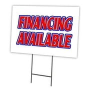 FINANCING AVAILABLE 12"x16" Yard Sign & Stake outdoor plastic window | Advertise Your Business | Stake Included Image On Front Only | Made in The USA