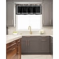 thumbnail image 5 of Kitchen Cafe Valance Curtain for Small Windows,Greek Art Inspired Rod Pocket Short Valances Abstract Monochrome Black White Window Treatment Panel for Living Room/Bedroom/Bathroom,42x18in, 5 of 9