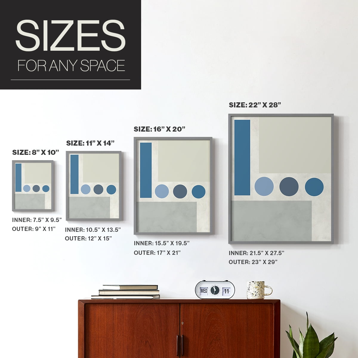 Stars Align II in Paper Solid Wood 11 x 14 Framed Print