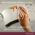 thumbnail image 3 of Anolon Achieve 4 Quart Nonstick Saucepot with Tempered Glass Lid, Cream, 3 of 14