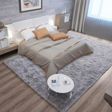 5 x 7 ft Shaggy Area Rugs for Bedroom Living Room Large Fluffy Floor Rugs Soft Carpet Rugs Home Décor, Gray