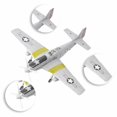 thumbnail image 2 of Milaget 1:48 Scale WWII Fighter Aircraft Model 4D Assembly Plane Model Kit for Adult and Light Gray, 2 of 2