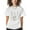 White, variant on Women's Graphic T-Shirt White 4XL Women's Tops Funny Skeleton Band Crew Neck Short Sleeve Shirts for Women