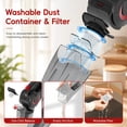 thumbnail image 2 of WHALLULTRA Cordless Handheld Vacuum Cleaner with Charging Dock, Lightweight Portable Design for Home Daily Cleaning, Countertop/Compact Storage, 2 of 7