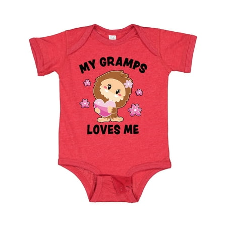 

Inktastic My Gramps Loves Me with Bigfoot Gift Baby Girl Bodysuit