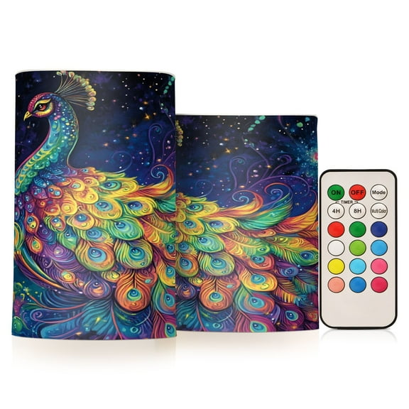 BZSMCE Flameless Candles LED Lights Celestial Beauty Creativity Battery Candles