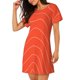 thumbnail image 2 of Balery Salmon Fish Meat Camisón de manga corta con cuello redondo para mujer, cómodo y elegante., 2 of 6